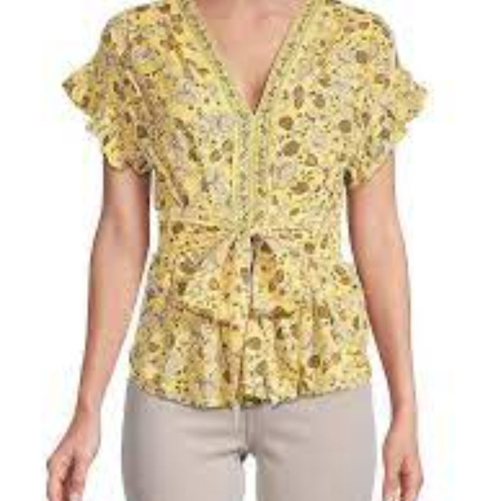 Max Studio print tunic blouse. Size M